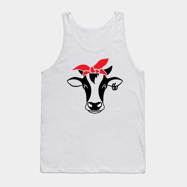 BANDANA COW Tank Top by MarkBlakeDesigns